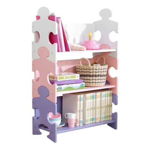 Система хранения KidKraft Пазл пастель Puzzle Bookshelf в ИКЕА