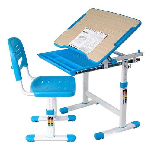 Парта со стулом Fun Desk PICCOLINO Blue (голубой) в ИКЕА