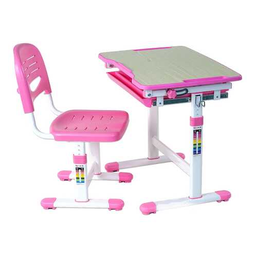 Парта со стулом Fun Desk PICCOLINO Pink (розовый) в ИКЕА