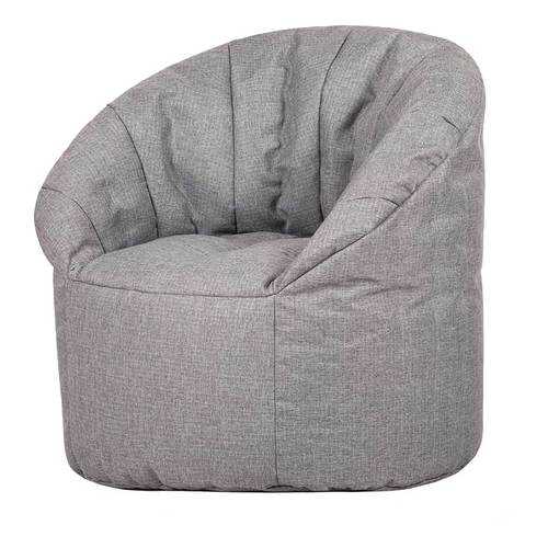 Кресло бескаркасное Папа Пуф Club Chair Grey, размер XL, рогожка, серый в ИКЕА